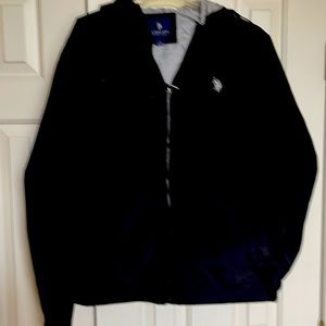 US polo lined full zip jacket